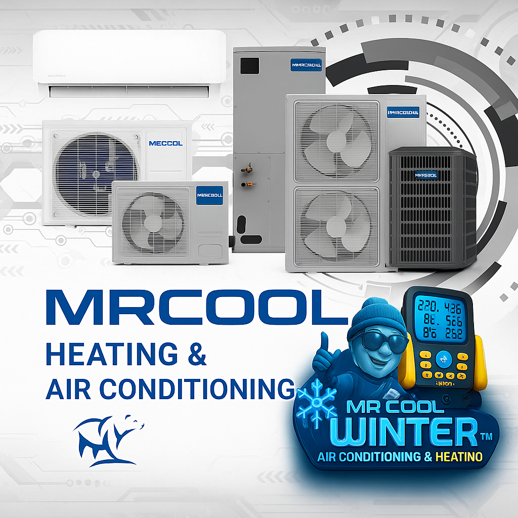 MrCool HVAC Equipment lineup